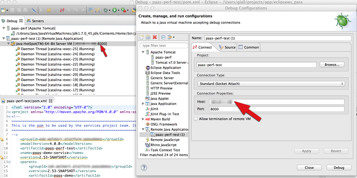 ECV disable eclipse debug conf
