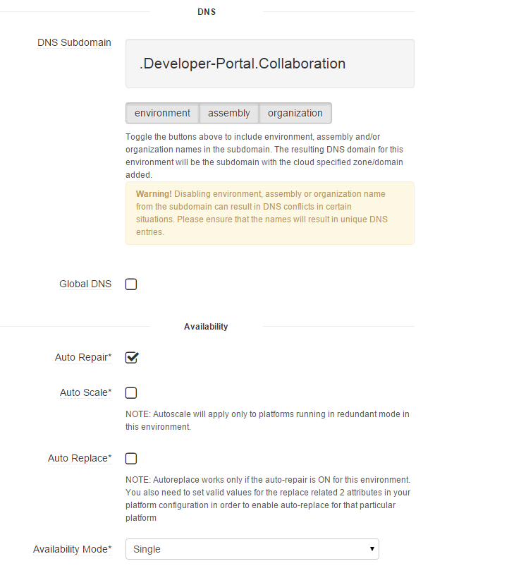 User Create Environment